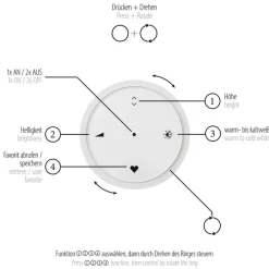 Paul Neuhaus LED Balkenpendel PURE E-MOTION 2-flg schwarz