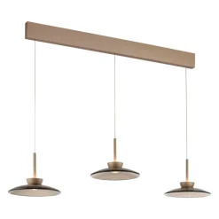 Paul Neuhaus LED Balkenpendel PURE MOON 3-flg bronze