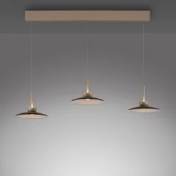 Paul Neuhaus LED Balkenpendel PURE MOON 3-flg bronze