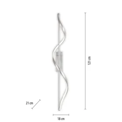 Paul Neuhaus LED Deckenlampe Q-SWING 1-flg silberfähig
