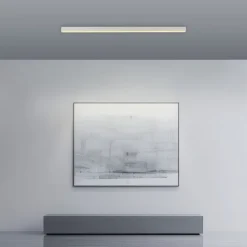 Paul Neuhaus LED Deckenlampe PURE-LINES Straight Kunststoff/Aluminium 110 x 3,8 x 3,9 cm Snow