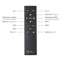 Paul Neuhaus LED Deckenlampe PURE-LINES Straight Kunststoff/Aluminium 110 x 3,8 x 3,9 cm Snow