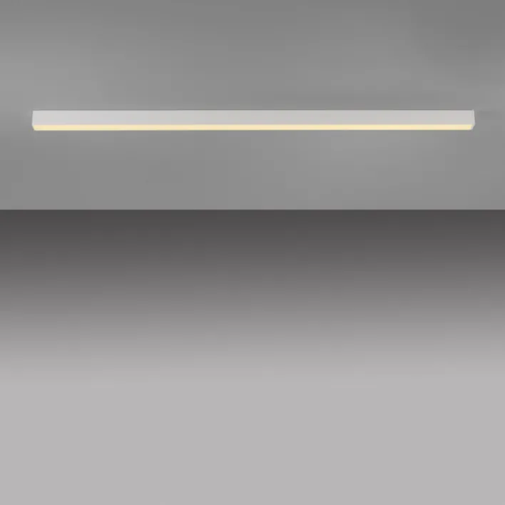 Paul Neuhaus LED Deckenlampe PURE-LINES Straight Kunststoff/Aluminium 110 x 3,8 x 3,9 cm Snow