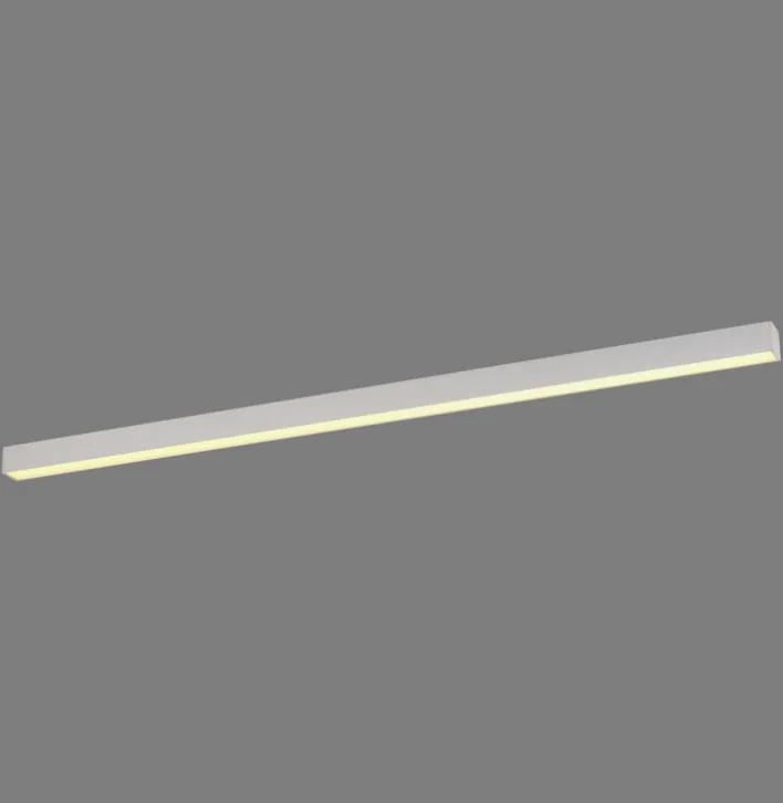 Paul Neuhaus LED Deckenlampe PURE-LINES Straight Kunststoff/Aluminium 110 x 3,8 x 3,9 cm Snow