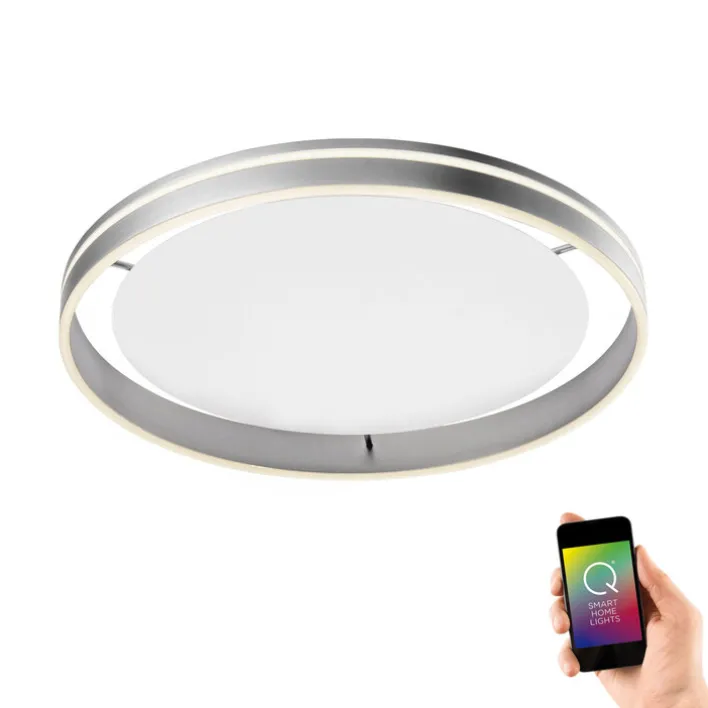 Paul Neuhaus LED Deckenlampe Q-VITO 59 cm stahlfarbig