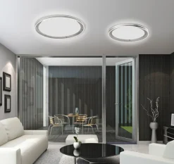 Paul Neuhaus LED Deckenlampe Q-VITO 59 cm stahlfarbig