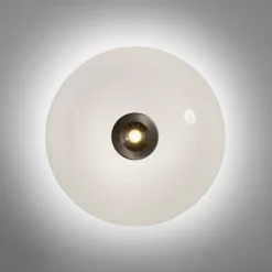 Paul Neuhaus LED Deckenlampe PURE VITRUM 45 cm braun