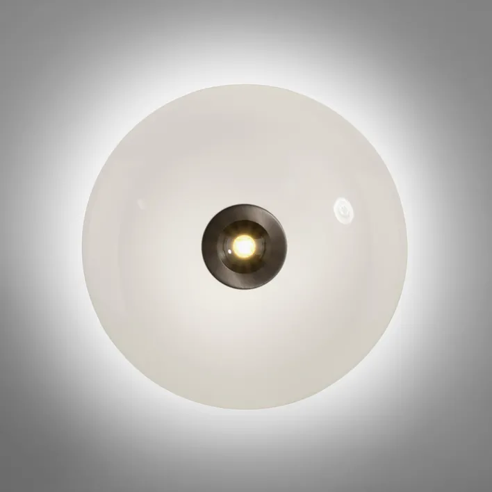 Paul Neuhaus LED Deckenlampe PURE VITRUM 45 cm braun