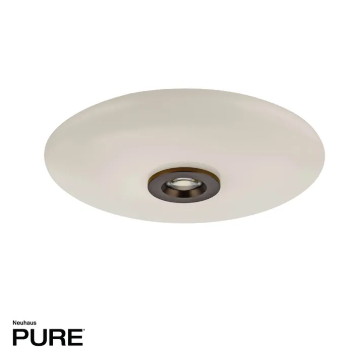 Paul Neuhaus LED Deckenlampe PURE VITRUM 45 cm braun