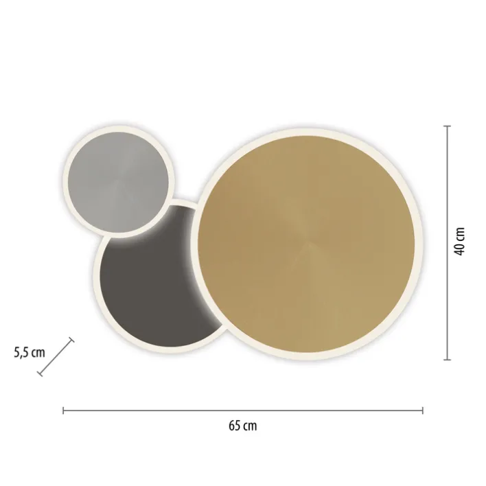 Paul Neuhaus LED Deckenlampe Q-PIATO 65 cm