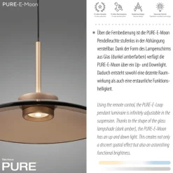 Paul Neuhaus LED Pendelleuchte PURE E-MOON 1-flg bronze