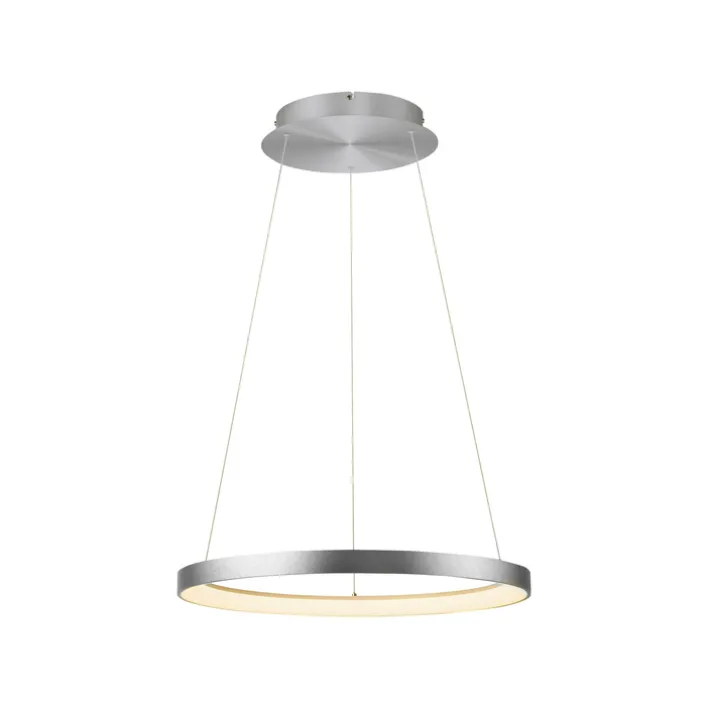 Paul Neuhaus LED Pendelleuchte HOOP 57 cm alu-/nickelfarbig