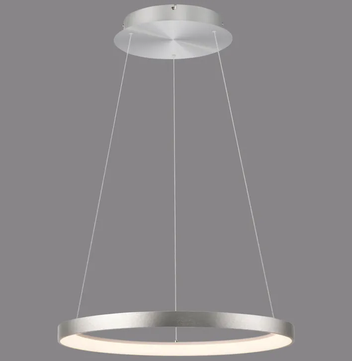 Paul Neuhaus LED Pendelleuchte HOOP 57 cm alu-/nickelfarbig