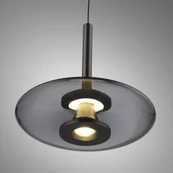 Paul Neuhaus LED Pendelleuchte PURE VITRUM 22 cm grau