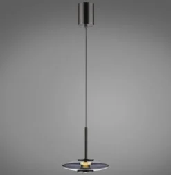 Paul Neuhaus LED Pendelleuchte PURE VITRUM 22 cm grau