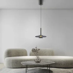 Paul Neuhaus LED Pendelleuchte PURE VITRUM 22 cm grau