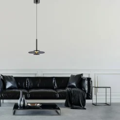 Paul Neuhaus LED Pendelleuchte PURE VITRUM 22 cm grau