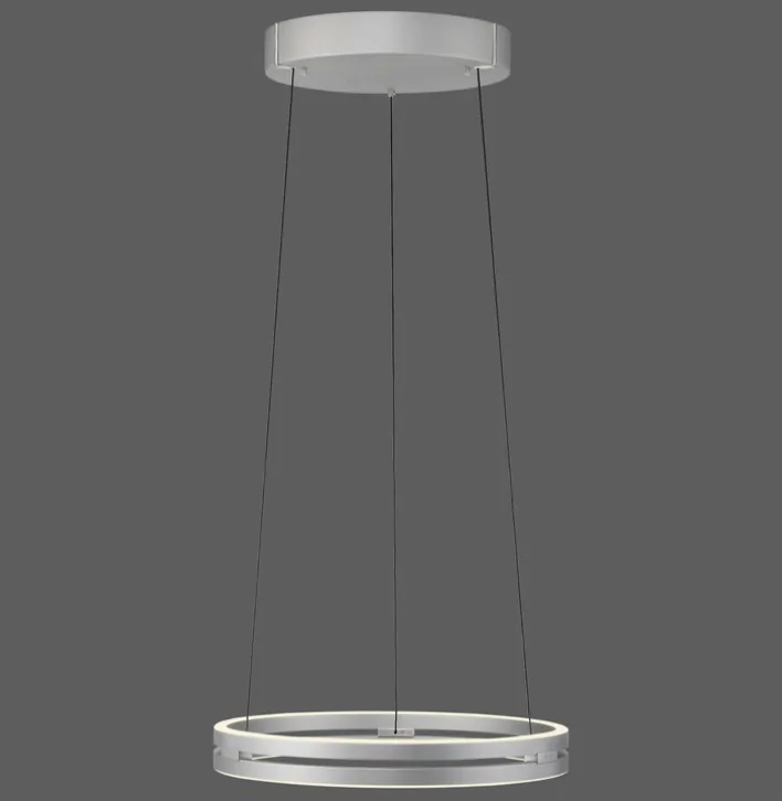 Paul Neuhaus LED Pendelleuchte PURE E-LOOP Aluminium Ø 50 cm Alu-/Nickelfarbig