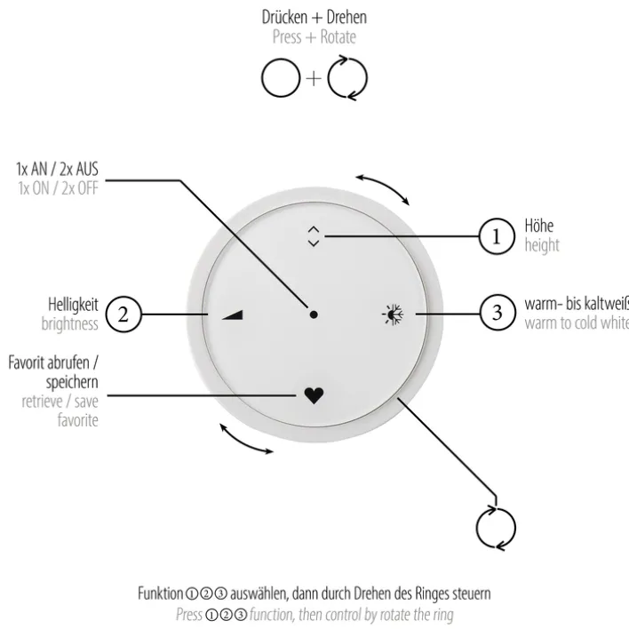 Paul Neuhaus LED Pendelleuchte PURE E-LOOP Aluminium Ø 50 cm Alu-/Nickelfarbig