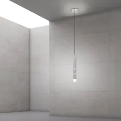 Paul Neuhaus LED Pendelleuchte PURE-VEGA 5 cm alufarbig