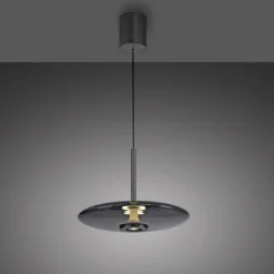 Paul Neuhaus LED Pendelleuchte PURE E-VITRUM 45 cm grau