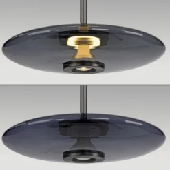 Paul Neuhaus LED Pendelleuchte PURE E-VITRUM 45 cm grau