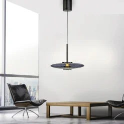 Paul Neuhaus LED Pendelleuchte PURE E-VITRUM 45 cm grau