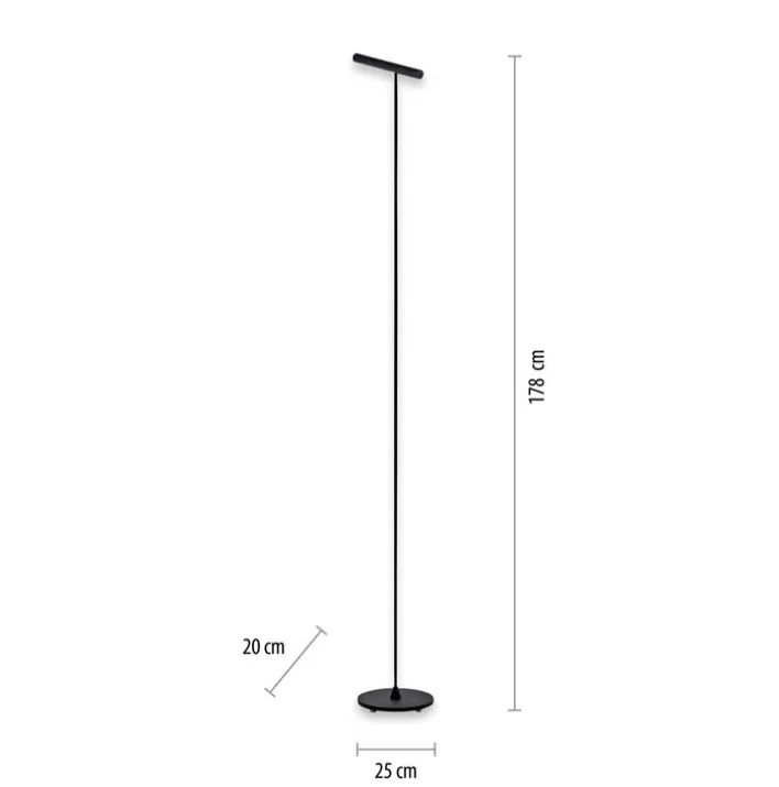 Paul Neuhaus LED Stehlampe PURE-TUTUA schwarz