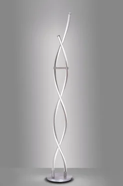 Paul Neuhaus LED Stehlampe Q MALINA 139 cm stahlfarbig