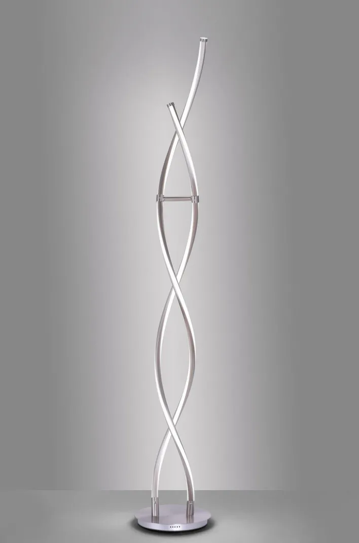 Paul Neuhaus LED Stehlampe Q MALINA 139 cm stahlfarbig