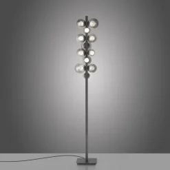 Paul Neuhaus LED Stehlampe PURE POPUP 12-flg grau