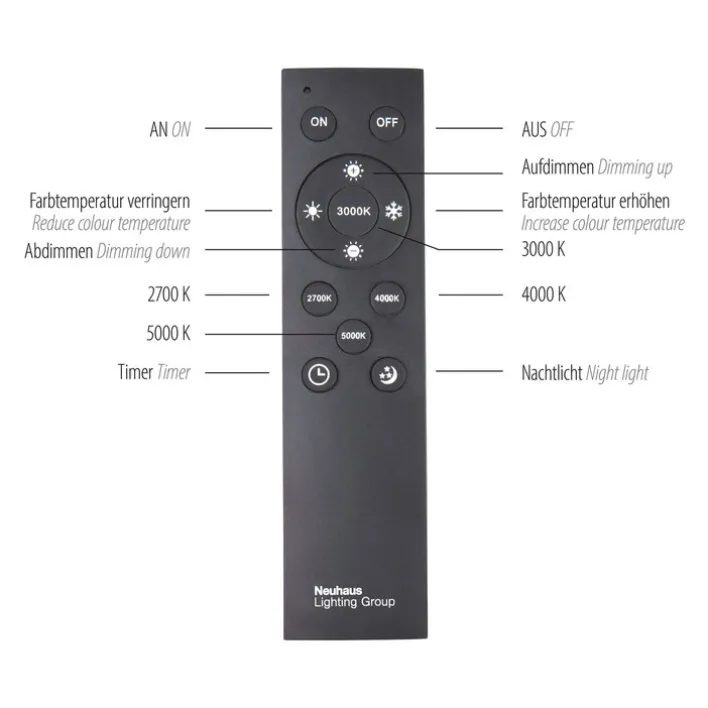 Paul Neuhaus LED Stehlampe PURE-LINES alufarbig