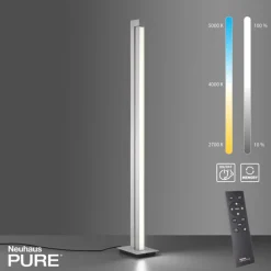Paul Neuhaus LED Stehlampe PURE-LINES alufarbig