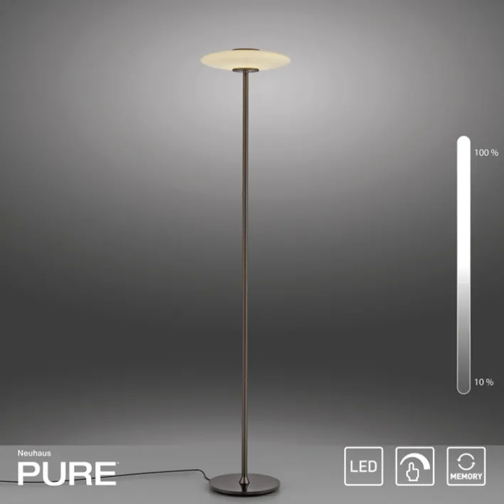 Paul Neuhaus LED Stehlampe PURE VITRUM 32 cm braun