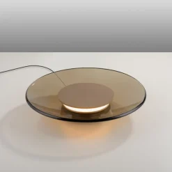 Paul Neuhaus LED Tischlampe PURE MOON 32 cm messingfarbig