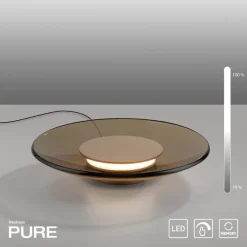 Paul Neuhaus LED Tischlampe PURE MOON 32 cm messingfarbig