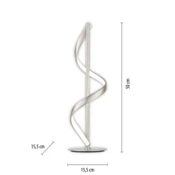Paul Neuhaus LED Tischlampe Q-SWING 15,5 cm silberfarbig