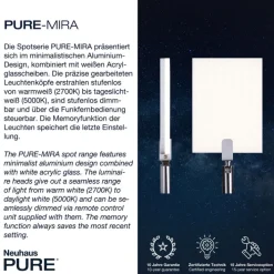 Paul Neuhaus LED Tischlampe PURE-MIRA alufarbig