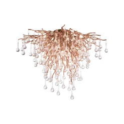 Paul Neuhaus Retrofit Deckenlampe ICICLE 50 x 50 cm altmessing