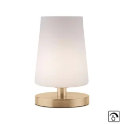 Paul Neuhaus Retrofit LED Tischlampe SONJA 23 cm mattmessing