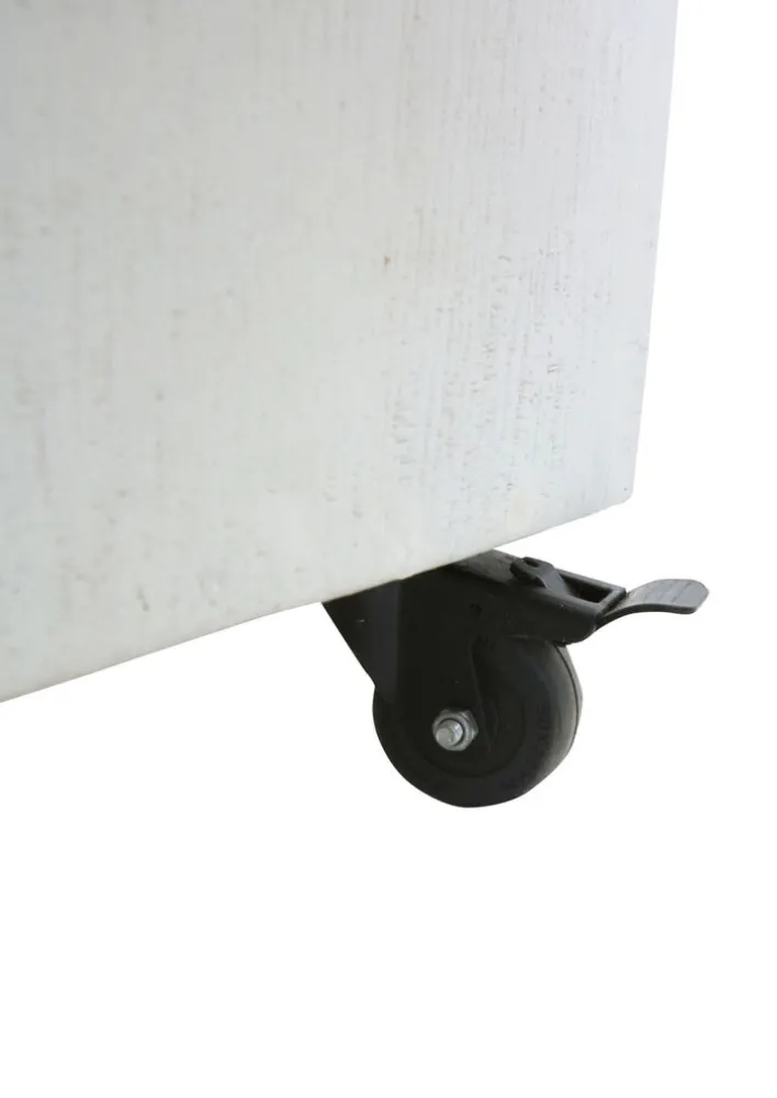 PHILL HILL Barwagen LEWIS 97 x 85 x 43 cm Mango massiv/weiß/schwarz