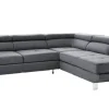 PHILL HILL Ecksofa BACKSTREET Stoffbezug Anthrazit ca. 275 x 230 cm