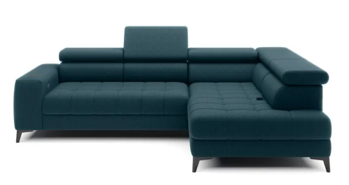 PHILL HILL Ecksofa BAGGIO 280 x 196 cm deep ocean