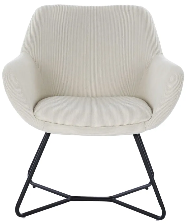 PHILL HILL Polsterstuhl SABRINA cremefarbig/schwarz