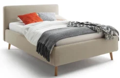 Polsterbett MATTIS 160 x 200 cm taupegrau