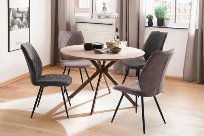 Polsterstuhl MILLER 2er Set beige