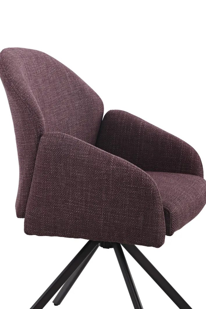 Polsterstuhl POLLY Microfaser Webstoff Wildberry