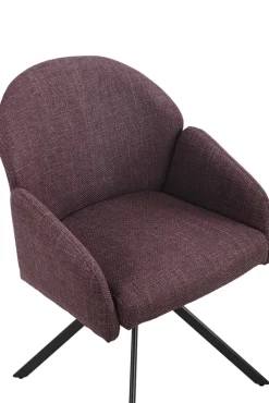 Polsterstuhl POLLY Microfaser Webstoff Wildberry