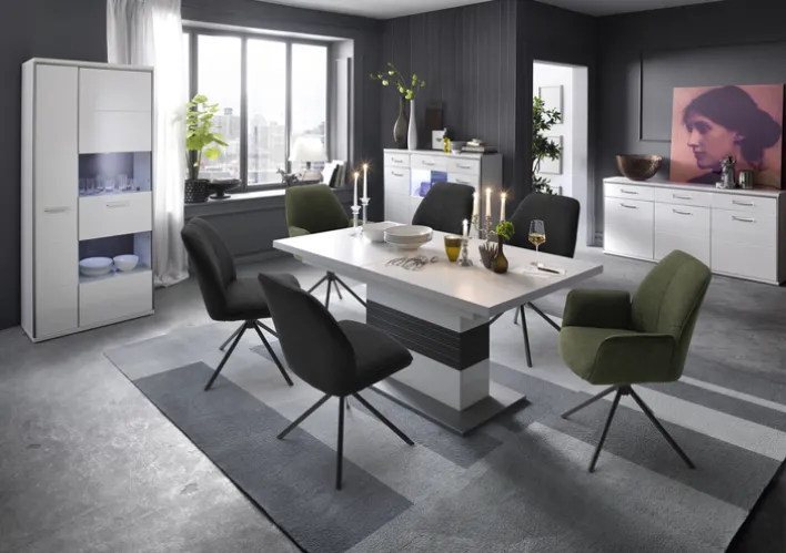 Polsterstuhl TAYLOR 49 x 88 cm grau anthrazit