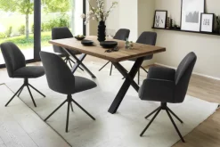 Polsterstuhl TAYLOR 49 x 88 cm grau anthrazit